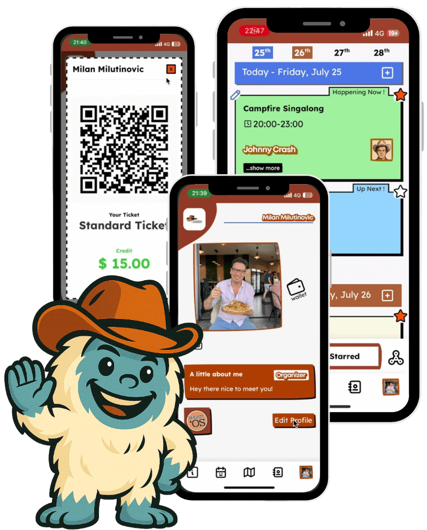Conference Cowboy App Interface