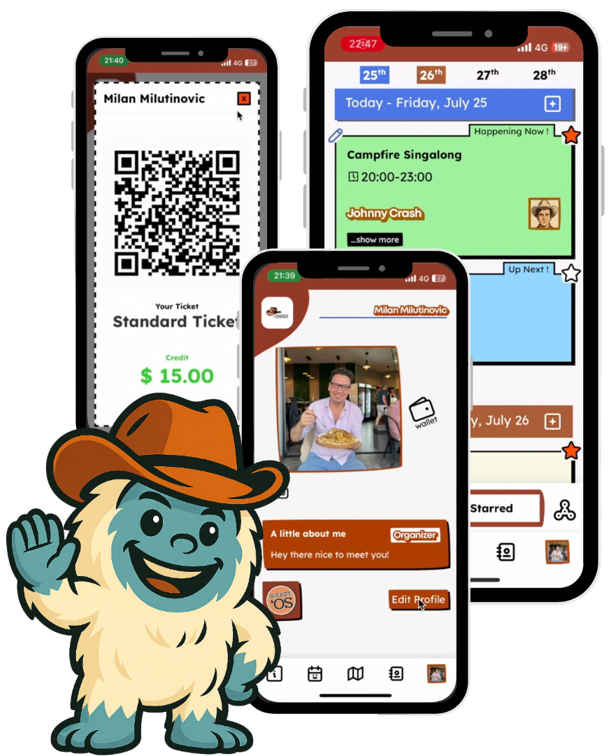 Conference Cowboy App Interface